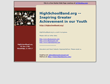 Tablet Screenshot of highschoolband.org